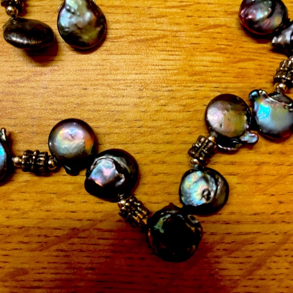 Freshwater Pearl Choker and earring set - Picture 3 of 3